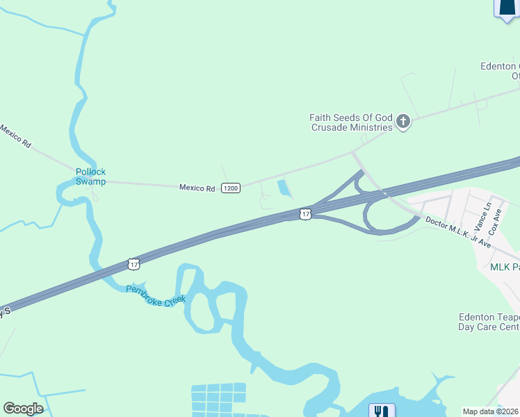 map of restaurants, bars, coffee shops, grocery stores, and more near 3107 Woodview Drive in Edenton
