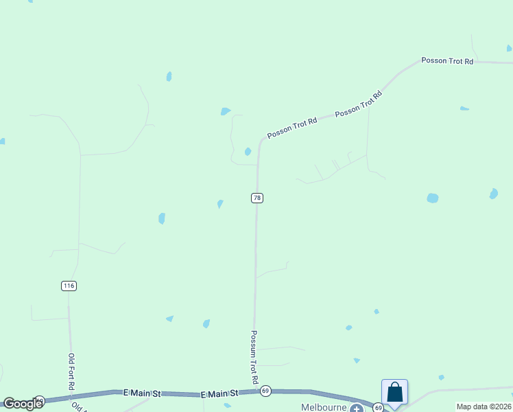 map of restaurants, bars, coffee shops, grocery stores, and more near 642 County Road 78 in Melbourne