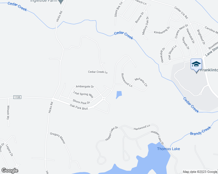 map of restaurants, bars, coffee shops, grocery stores, and more near 20 Dowdy Court in Youngsville