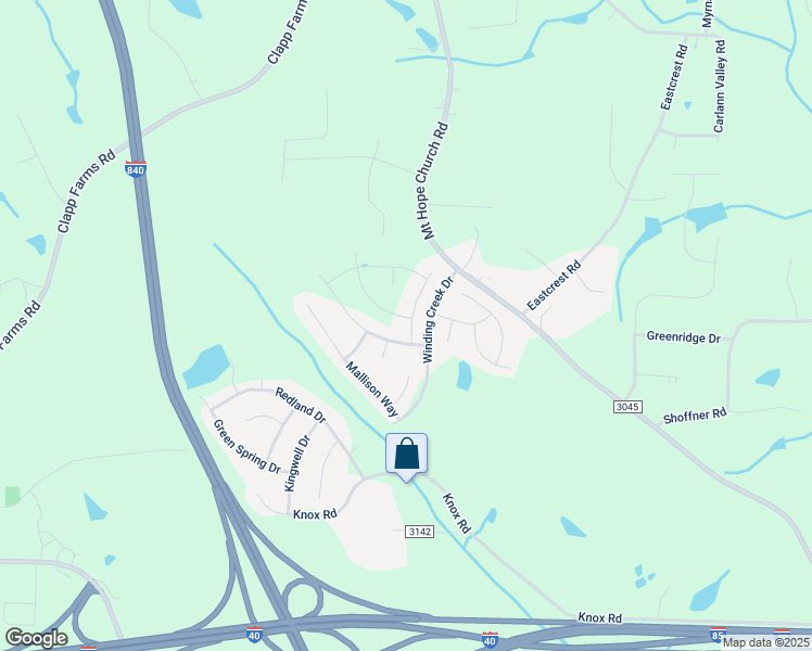map of restaurants, bars, coffee shops, grocery stores, and more near 736 Brampton Drive in McLeansville