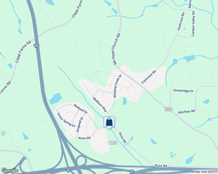 map of restaurants, bars, coffee shops, grocery stores, and more near 736 Brampton Drive in McLeansville