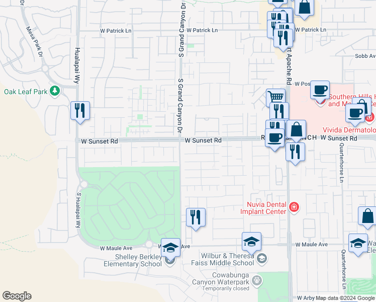map of restaurants, bars, coffee shops, grocery stores, and more near 9772 Valmeyer Avenue in Las Vegas