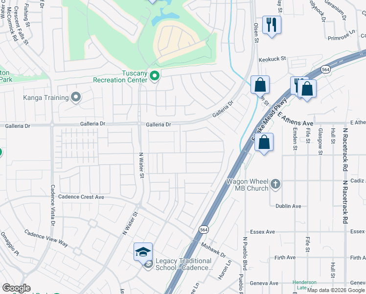 map of restaurants, bars, coffee shops, grocery stores, and more near 755 Merry Maple Street in Henderson