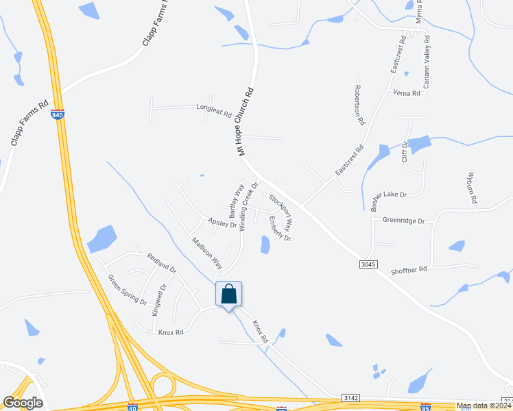 map of restaurants, bars, coffee shops, grocery stores, and more near 807 Caledon Drive in McLeansville