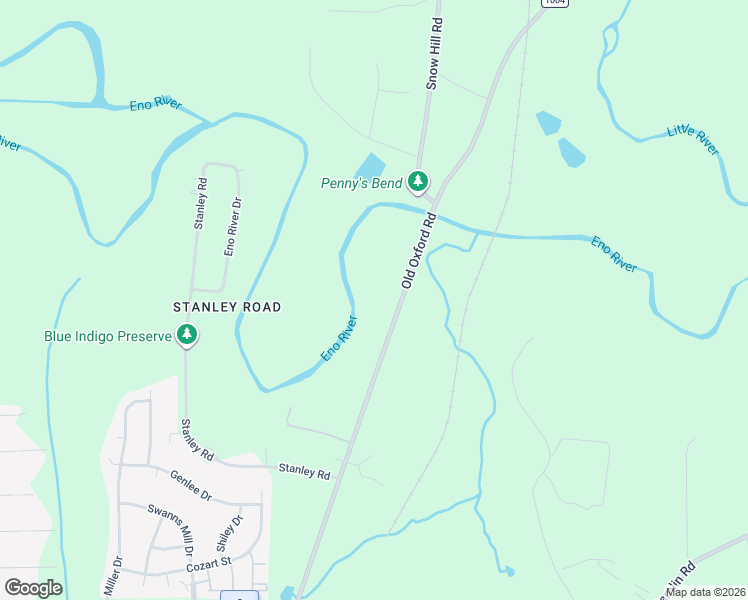 map of restaurants, bars, coffee shops, grocery stores, and more near 2315 Old Oxford Road in Durham