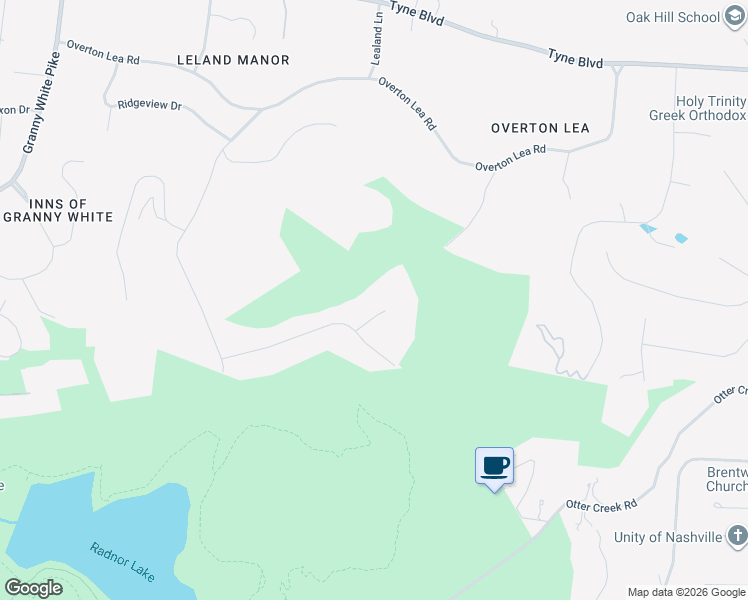 map of restaurants, bars, coffee shops, grocery stores, and more near 1049 Parkwood Terrace in Nashville