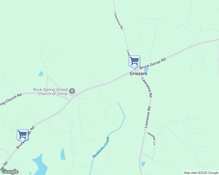 map of restaurants, bars, coffee shops, grocery stores, and more near 3215 Bruce Garner Road in Creedmoor
