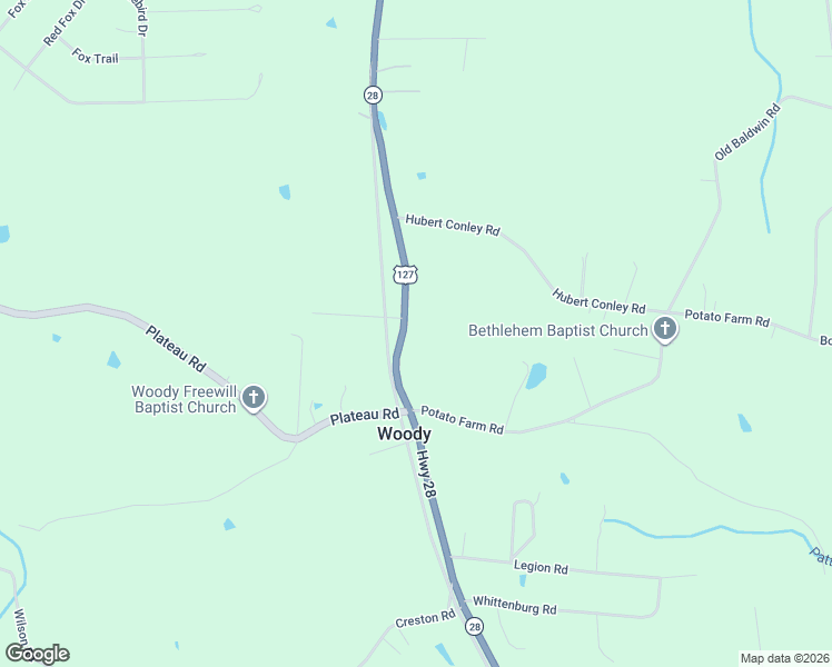 map of restaurants, bars, coffee shops, grocery stores, and more near 9044 U.S. 127 in Crossville