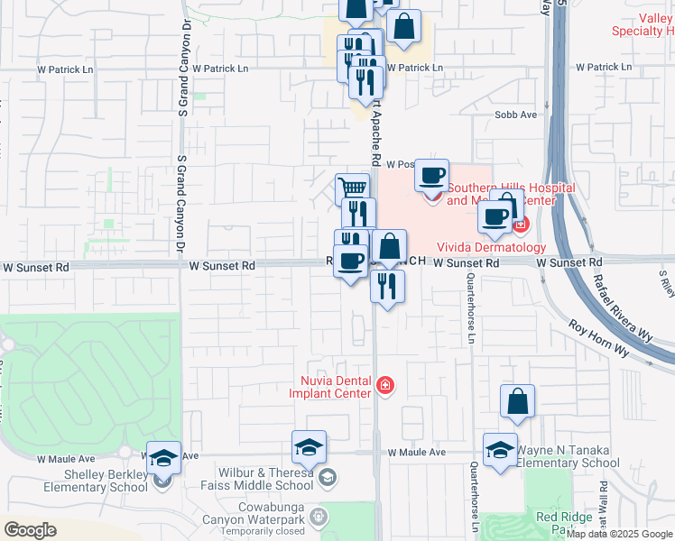 map of restaurants, bars, coffee shops, grocery stores, and more near 9468 Brewing Cloud Avenue in Las Vegas