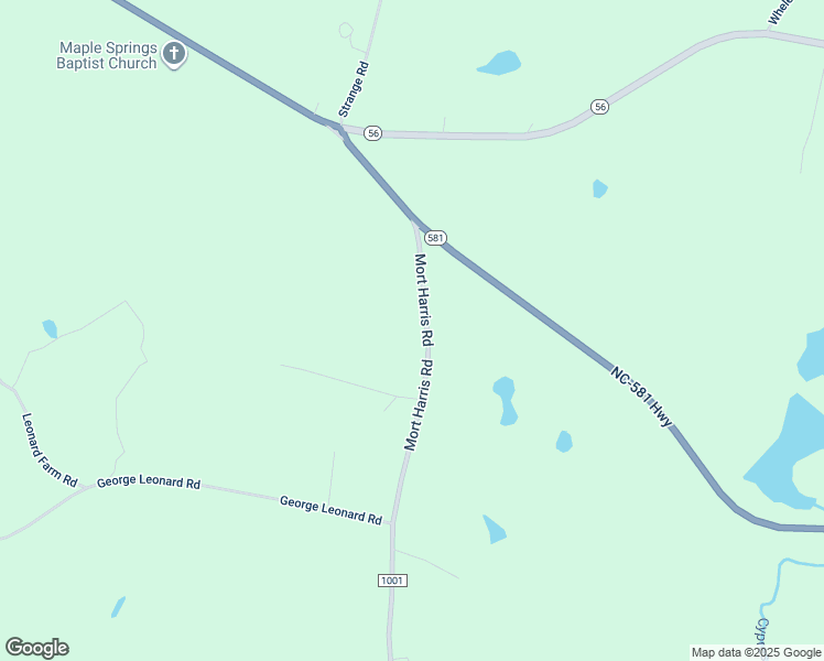 map of restaurants, bars, coffee shops, grocery stores, and more near 134 Mort Harris Road in Louisburg