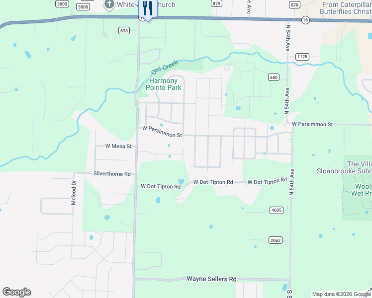 map of restaurants, bars, coffee shops, grocery stores, and more near 399 Rocky Crossing in Fayetteville