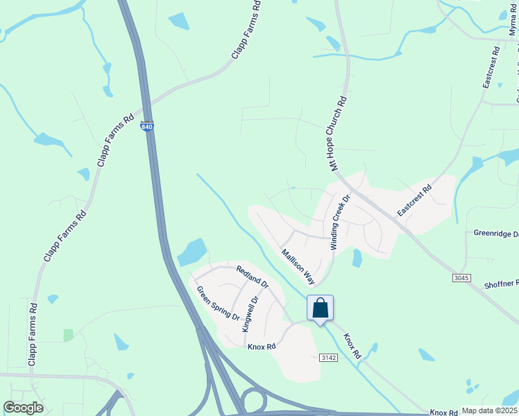 map of restaurants, bars, coffee shops, grocery stores, and more near 5003 Mallison Way in McLeansville