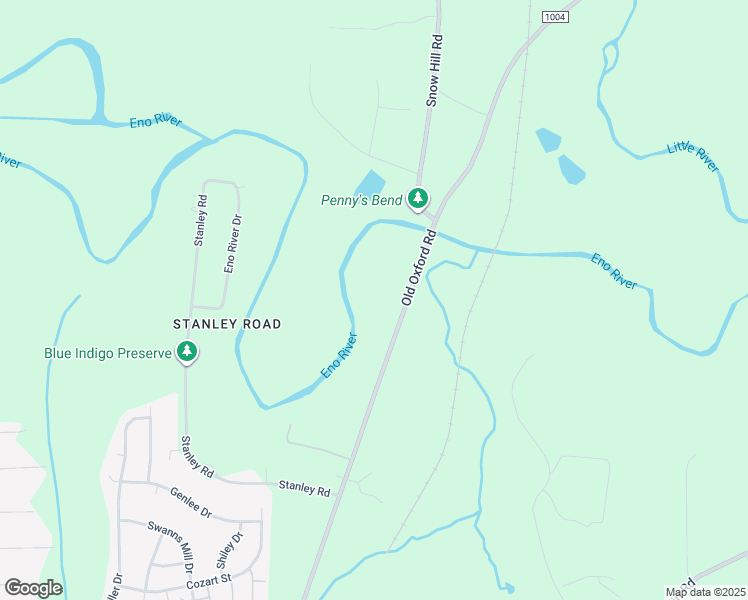 map of restaurants, bars, coffee shops, grocery stores, and more near 2385 Old Oxford Road in Durham