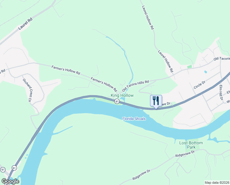 map of restaurants, bars, coffee shops, grocery stores, and more near 112 Farmer's Hollow Road in Clinton