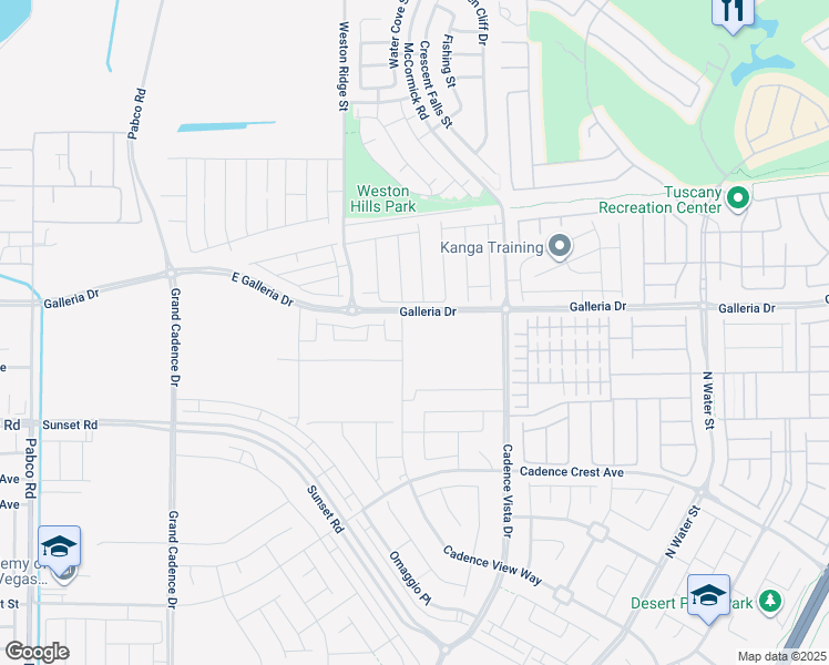 map of restaurants, bars, coffee shops, grocery stores, and more near East Galleria Drive in Henderson