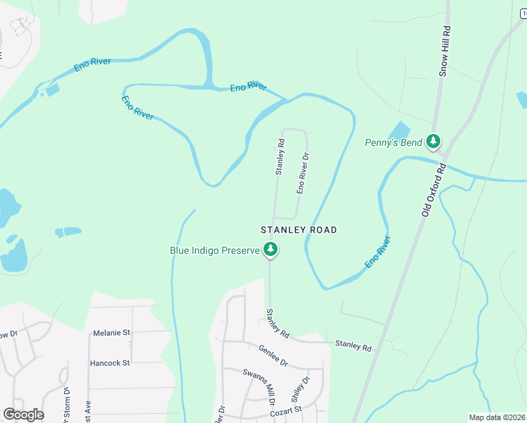 map of restaurants, bars, coffee shops, grocery stores, and more near 5304 Stanley Road in Durham