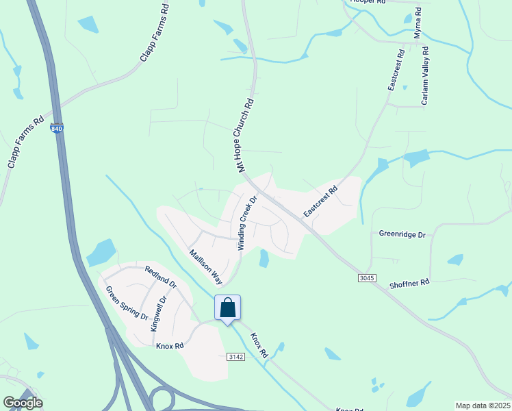 map of restaurants, bars, coffee shops, grocery stores, and more near 800 Stockport Way in McLeansville