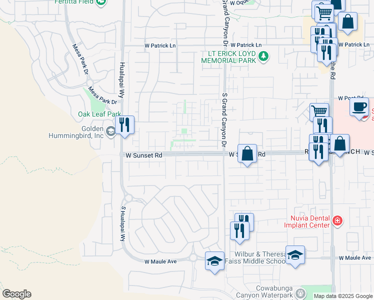 map of restaurants, bars, coffee shops, grocery stores, and more near 9931 Copano Bay Avenue in Las Vegas