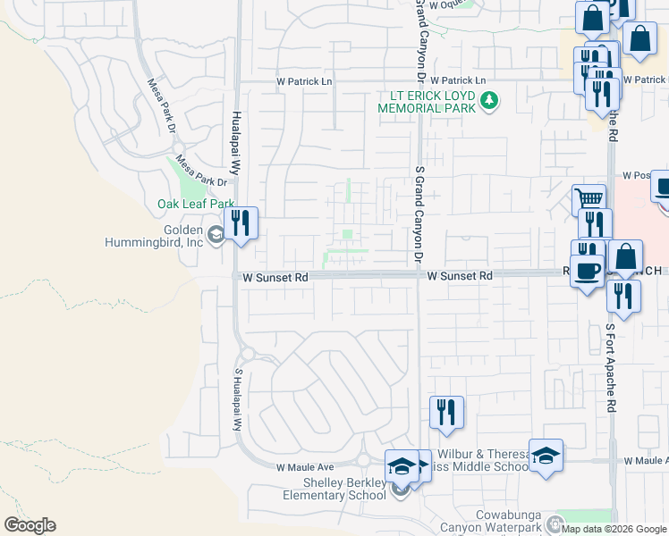 map of restaurants, bars, coffee shops, grocery stores, and more near 9981 Copano Bay Avenue in Las Vegas