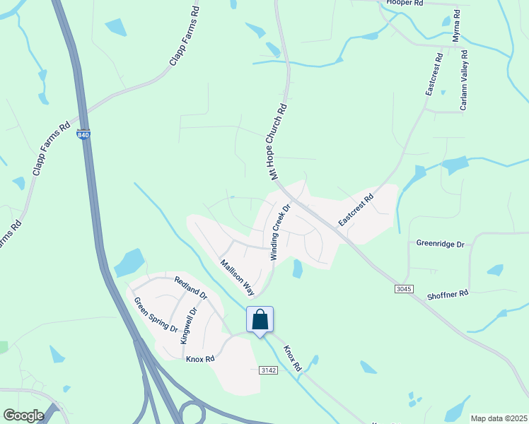 map of restaurants, bars, coffee shops, grocery stores, and more near 5021 Bartlett Street in Greensboro
