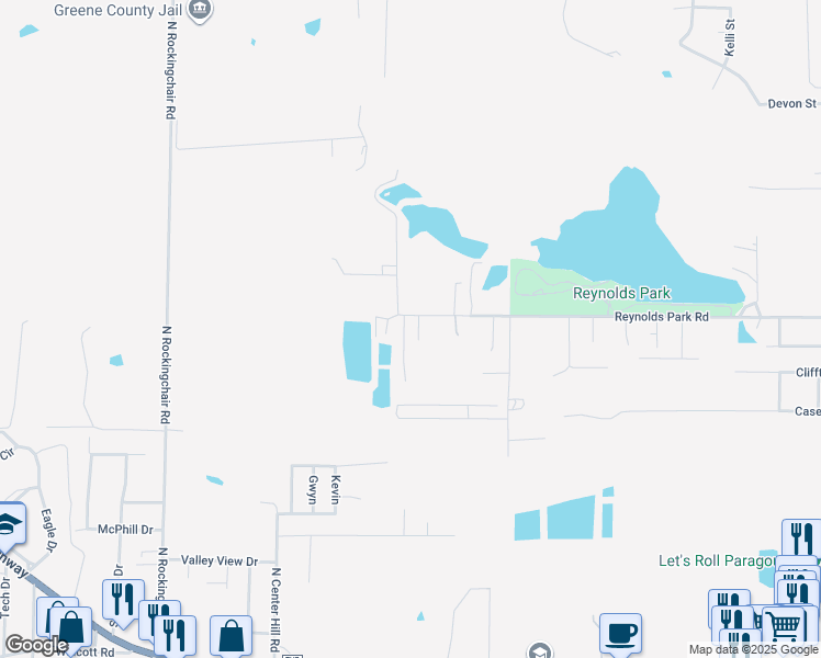 map of restaurants, bars, coffee shops, grocery stores, and more near 1113 North 40th Street in Paragould
