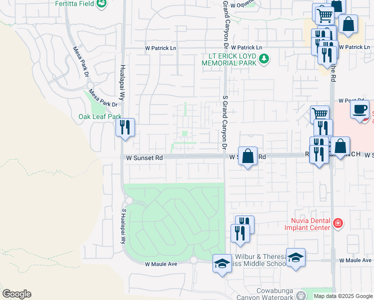 map of restaurants, bars, coffee shops, grocery stores, and more near 9935 Copano Bay Avenue in Las Vegas