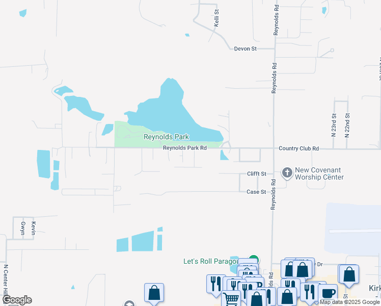 map of restaurants, bars, coffee shops, grocery stores, and more near 1106 North 31 1/2 Street in Paragould