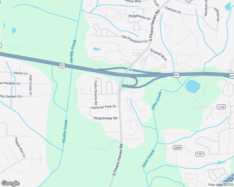 map of restaurants, bars, coffee shops, grocery stores, and more near 5420 Regent Village Drive in Winston-Salem