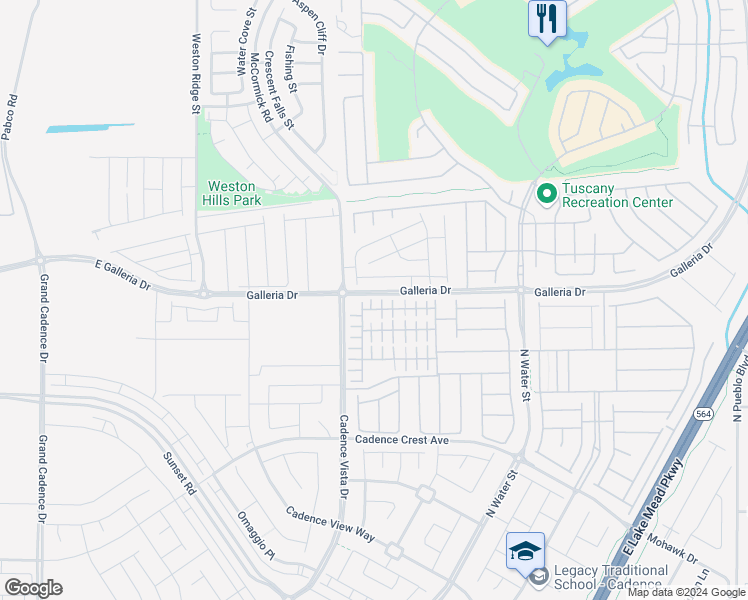 map of restaurants, bars, coffee shops, grocery stores, and more near 794 Sunny Sagebrush Street in Henderson