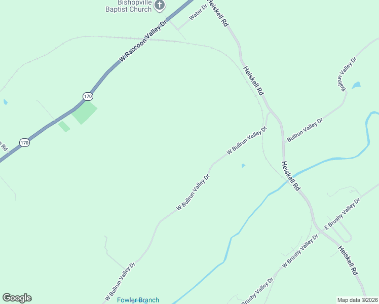 map of restaurants, bars, coffee shops, grocery stores, and more near 321 West Bullrun Valley Drive in Heiskell