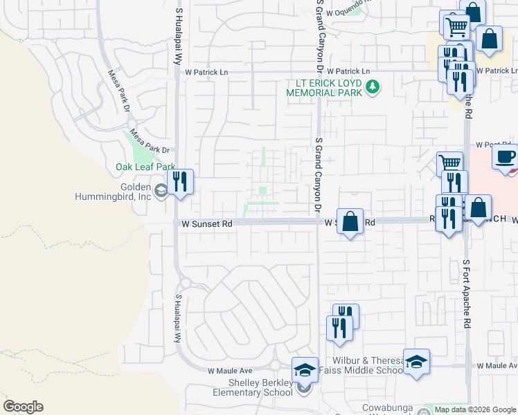 map of restaurants, bars, coffee shops, grocery stores, and more near 9981 Copano Bay Avenue in Las Vegas