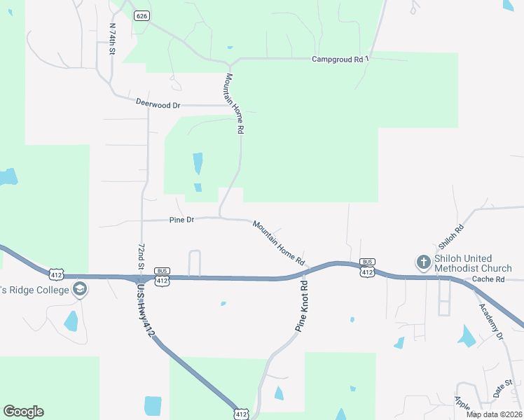 map of restaurants, bars, coffee shops, grocery stores, and more near 315 Mountain Home Road in Paragould