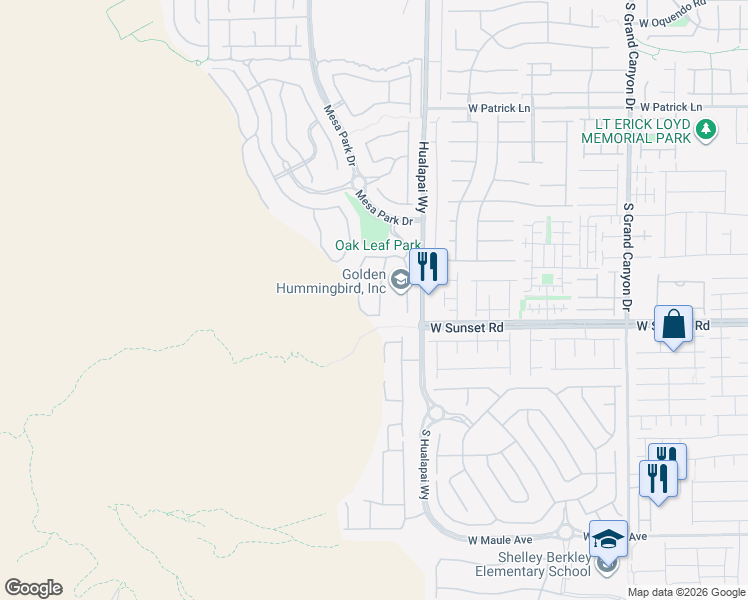 map of restaurants, bars, coffee shops, grocery stores, and more near 6465 Farness Street in Las Vegas