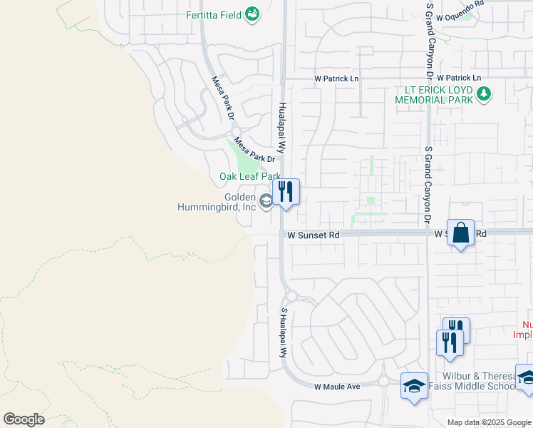 map of restaurants, bars, coffee shops, grocery stores, and more near 6459 Wild Blue Court in Las Vegas