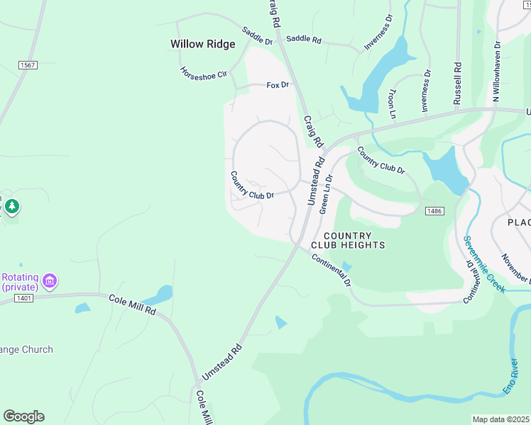 map of restaurants, bars, coffee shops, grocery stores, and more near 110 Eagles Nest Drive in Durham