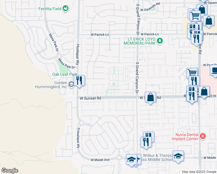 map of restaurants, bars, coffee shops, grocery stores, and more near 9999 Carrizo Springs Avenue in Las Vegas