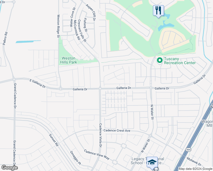map of restaurants, bars, coffee shops, grocery stores, and more near 207 Callen Falls Avenue in Henderson