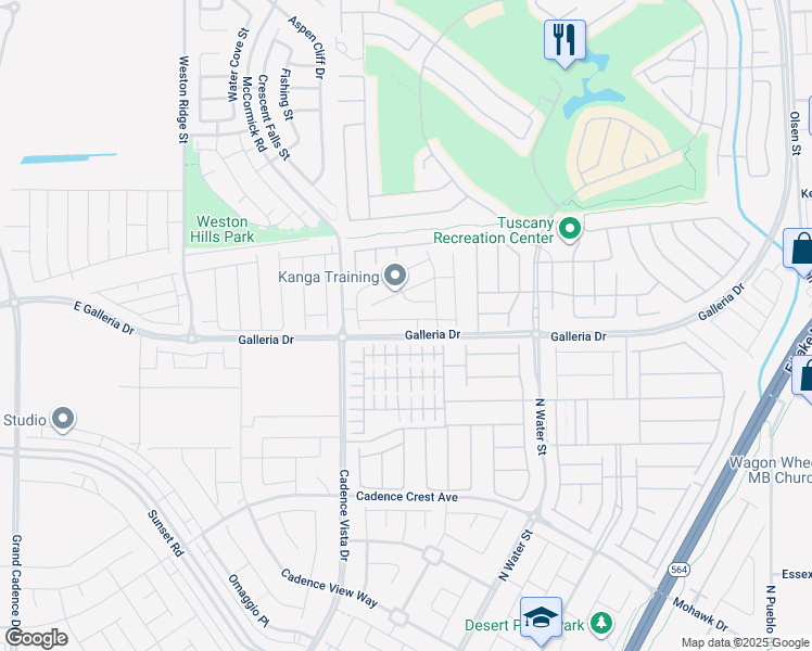 map of restaurants, bars, coffee shops, grocery stores, and more near 237 Callen Falls Avenue in Henderson