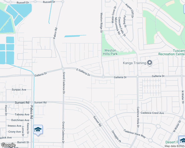map of restaurants, bars, coffee shops, grocery stores, and more near East Galleria Drive in Henderson
