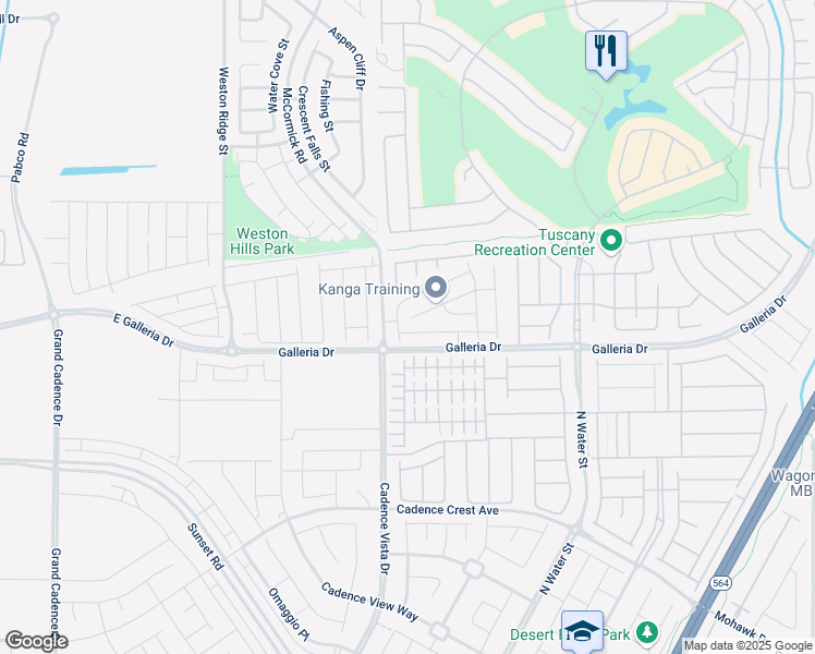 map of restaurants, bars, coffee shops, grocery stores, and more near 206 Callen Falls Avenue in Henderson
