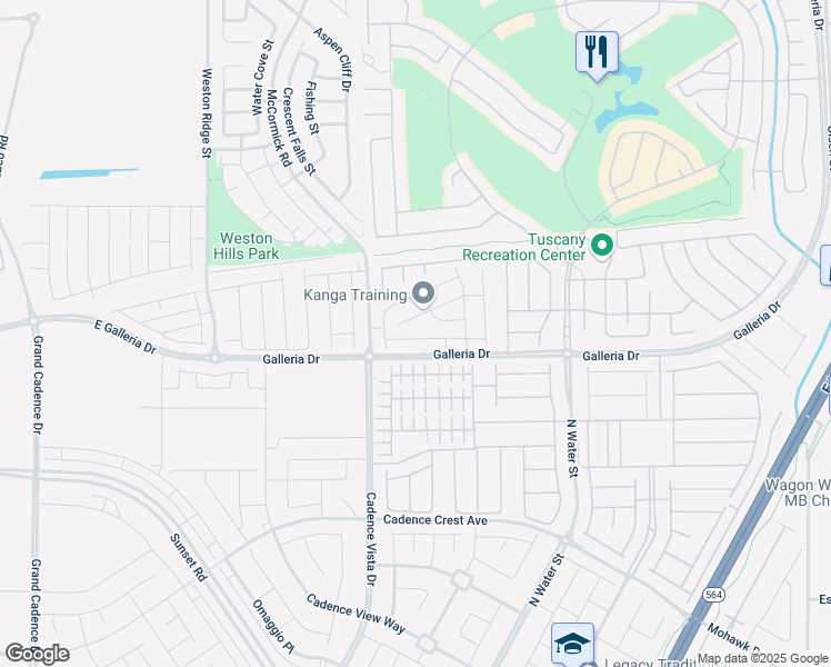 map of restaurants, bars, coffee shops, grocery stores, and more near 226 Callen Falls Avenue in Henderson
