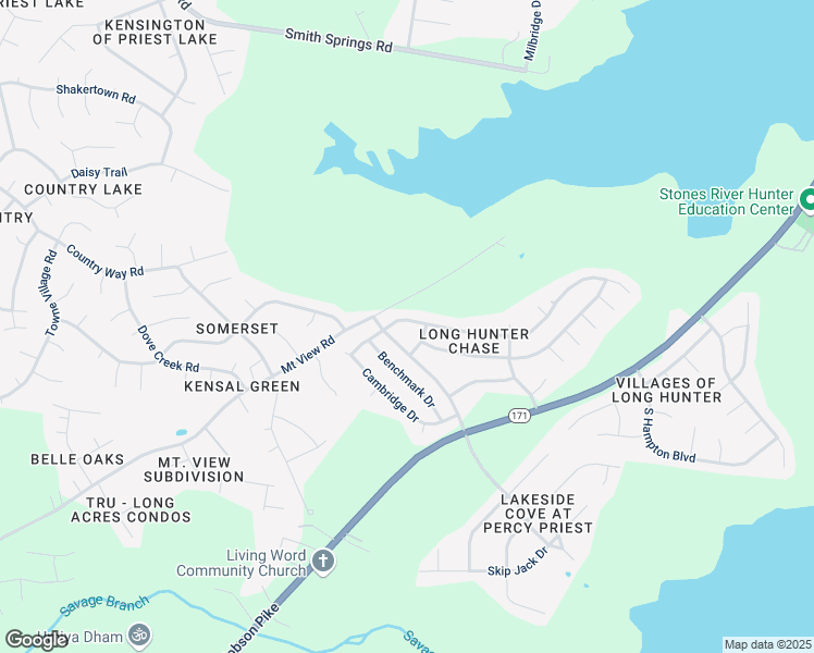 map of restaurants, bars, coffee shops, grocery stores, and more near 6308 Paddington Way in Nashville
