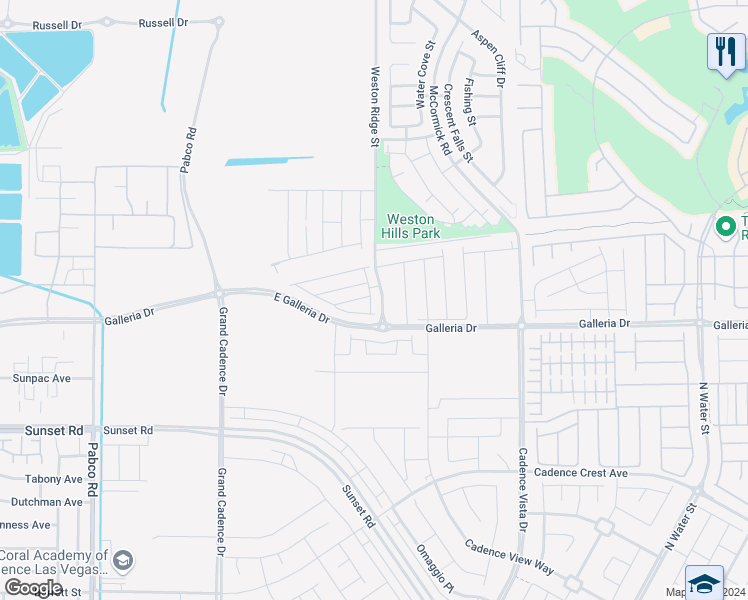 map of restaurants, bars, coffee shops, grocery stores, and more near 810 Royal Beekman Street in Henderson