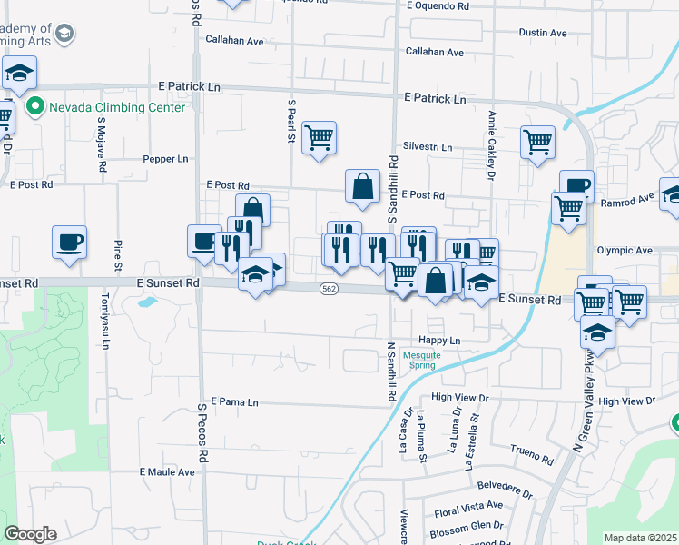 map of restaurants, bars, coffee shops, grocery stores, and more near in Paradise