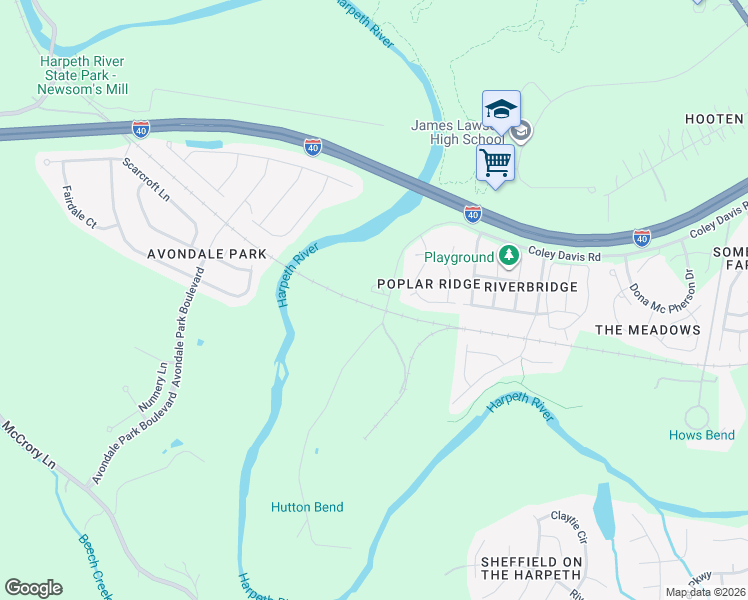 map of restaurants, bars, coffee shops, grocery stores, and more near 8209B Coley Davis Road in Nashville
