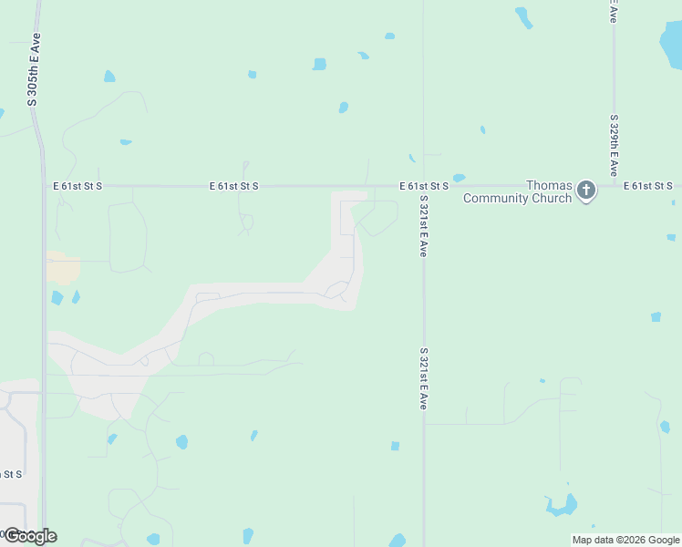 map of restaurants, bars, coffee shops, grocery stores, and more near 31759 East 64th Street South in Broken Arrow