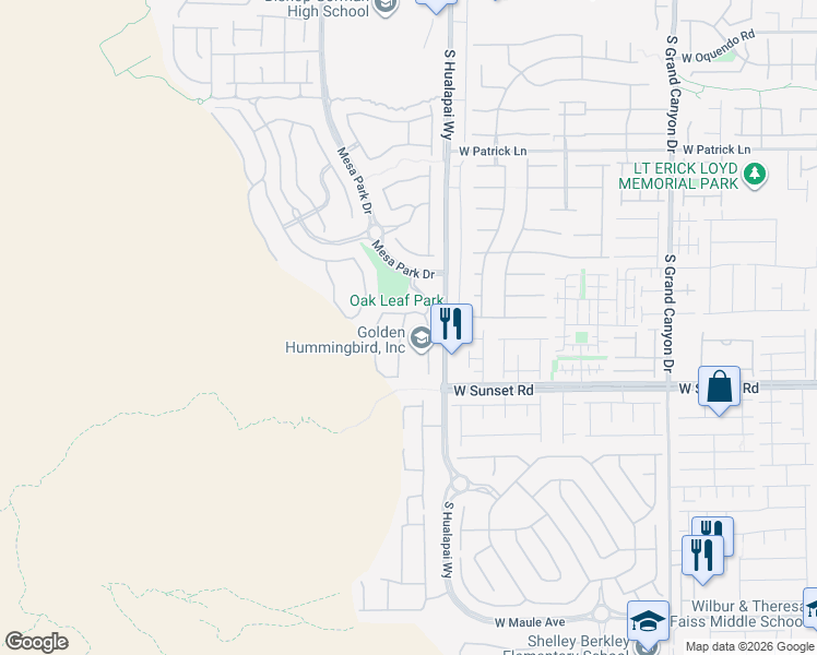 map of restaurants, bars, coffee shops, grocery stores, and more near 6416 Farness Street in Las Vegas