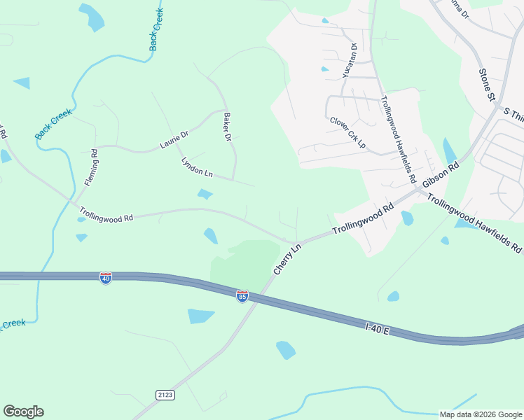 map of restaurants, bars, coffee shops, grocery stores, and more near 1324 Trollingwood Road in Haw River