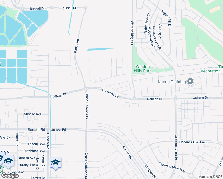 map of restaurants, bars, coffee shops, grocery stores, and more near 174 Freeport View Place in Henderson