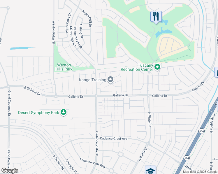 map of restaurants, bars, coffee shops, grocery stores, and more near 235 Cordelia Cove Avenue in Henderson